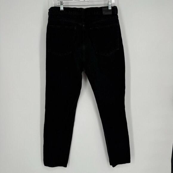 Anine Bing jeans womens 32 black sonya high rise slim denim minimalist rigid - Picture 10 of 10